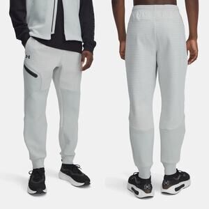 Under Armour Unstoppable Fleece Grid Jogger Pants Hydro Gray Green Men’s 4XL